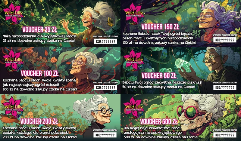 Dzień Babci Voucher kod rabatowy na zakupy prezent cebulki kwiatów.jpg